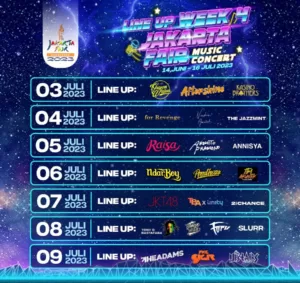 Jadwal Deretan Musisi Yang Akan Tampil Di Pekan Ke-4 Jakarta Fair