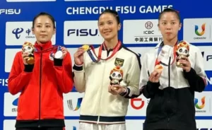 Nandhira Mauriskha Atlet Wushu Indonesia Buat Kejutan Raih Emas di Ajang FISU World University Games 2021