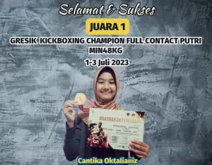 Siswa MTsN 9 Bantul Juara Event Kickboxing Nasional