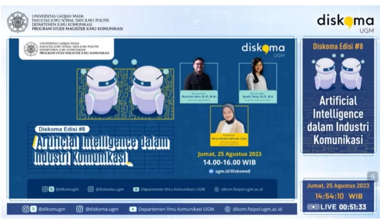 Diskusi Magister Ilmu Komunikasi UGM Dalam Menjawab Keresahan Penggunaan Artificial.Intelligence (AI)