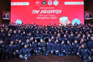 Berjuanglah Dan Junjung Sportivitas Untuk Harumkan Nama Indonesia, Kontingen Asian Games 2022 Hangzhou Di Kukuhkan, Menpora Dito