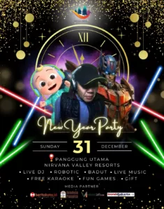 Sambut Tahun Baru 2024 Di Nirvana Valley Resorts Tawarkan Pengalaman Menarik Bertemakan "New Year Party"