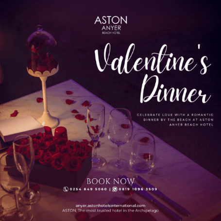 Rayakan Bulan Kasih Sayang Dengan Pengalaman Makan Malam Yang Memikat Bersama Aston Anyer Beach Hotel