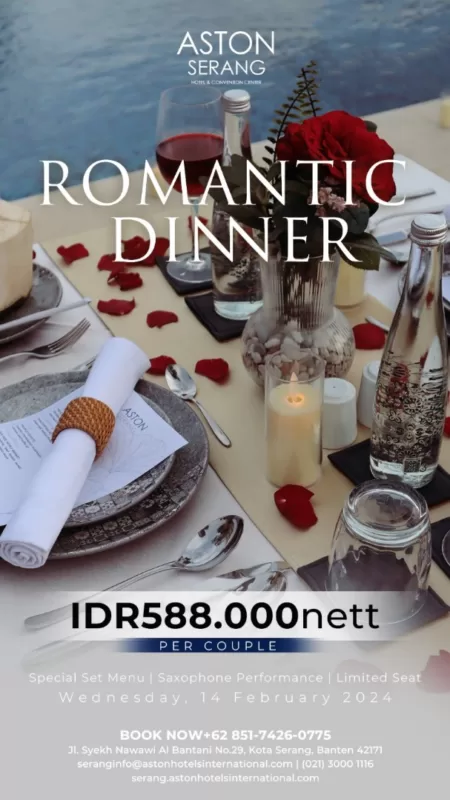 Aston Serang Hotel & Convention Center Sajikan Pesona Romantis di Hari Valentine