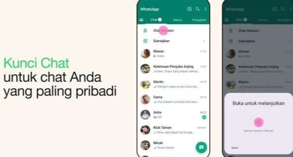 Mengaktifkan dan Kelebihan Fitur WhatsApp Chat Lock atau Kunci Chat