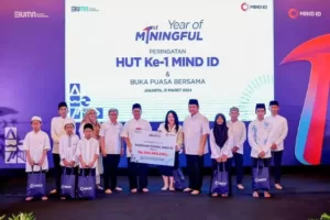 MIND ID Beri Santunan Pada Enam Panti Asuhan Pada Peringatan HUT Pertama