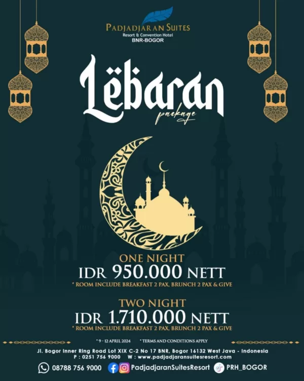 Semarakan Momen Lebaran Padjadjaran Suites Resort & Convention Hotel BNR Bogor, Suguhkan Sajian Khas Lebaran Sampai Room Promotion