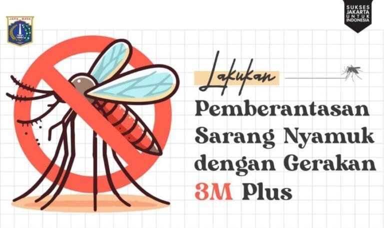 Pemprov DKI Kampanyekan Pemberantasan Sarang Nyamuk (PSN) 3M Plus