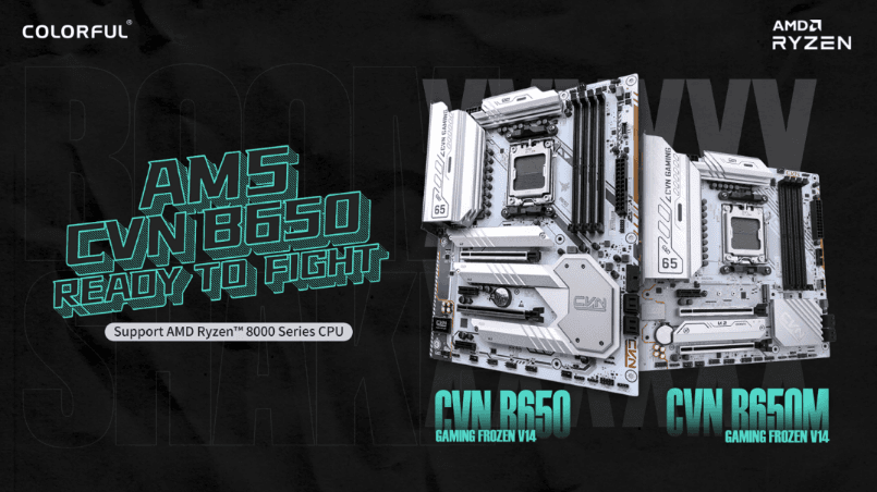 COLORFUL Luncurkan Motherboard CVN B650M Gaming Frozen Untuk CPU Dengan Prosesor AMD Ryzen 800 Series