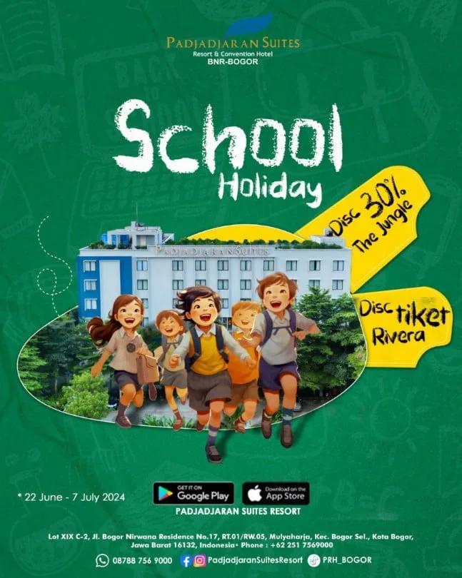 Momen Liburan Sekolah, Padjadjaran Suites Resort & Convention Hotel Hadirkan Promo ‘School Holiday’ Dengan Diskon Menarik The Jungle Dan Rivera