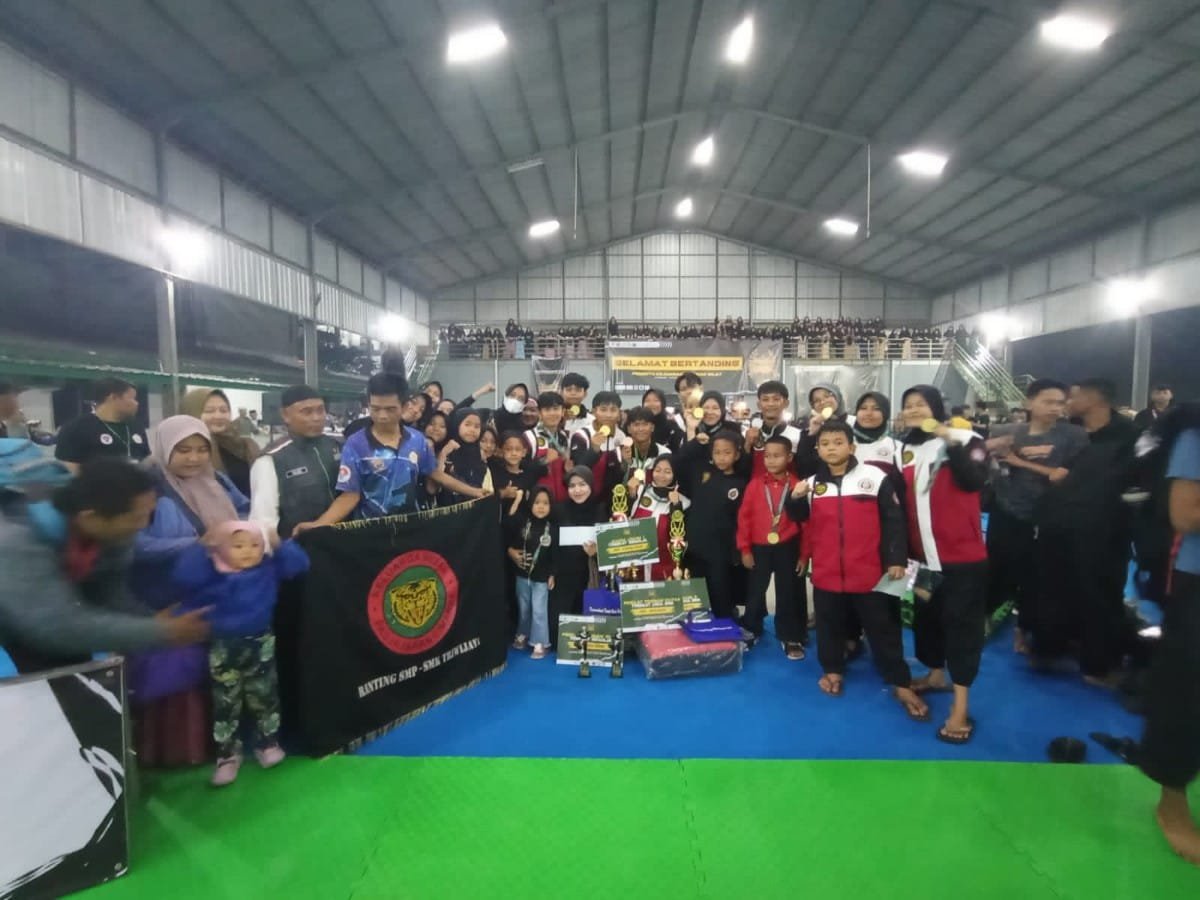 Danramil 0621-12/Cigombong Sambut 40 Atlet Pencak Silat KBPC Triwijaya Yang Berhasil Meraih Juara Umum