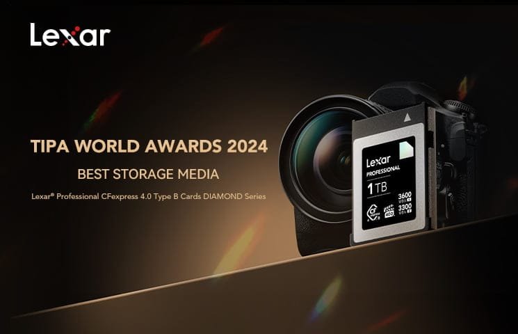 Lexar Professional CFexpress 4.0 Type B Card DIAMOND Memperoleh Penghargaan "BEST STORAGE MEDIA" Dari TIPA WORLD AWARDS 2024