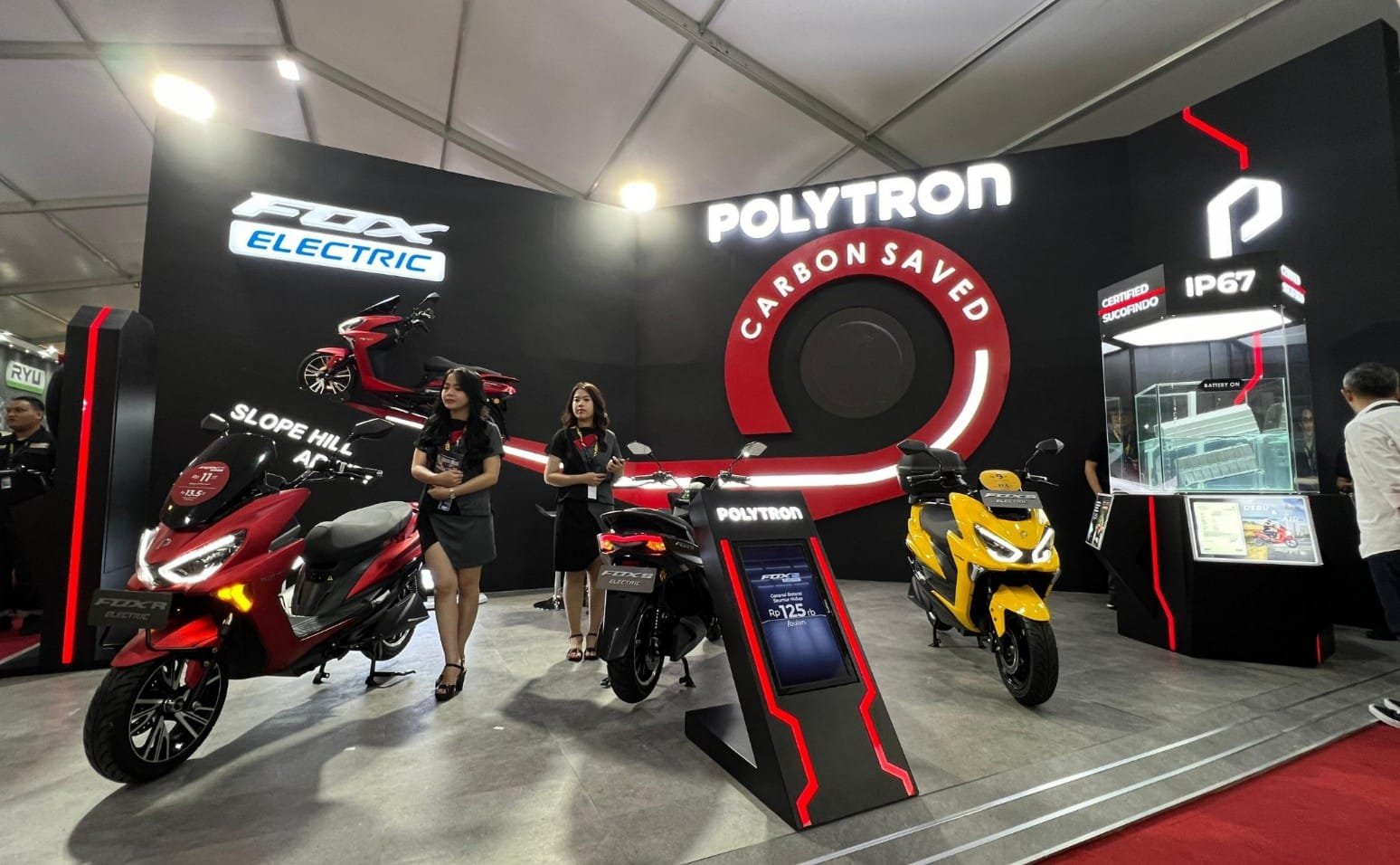 POLYTRON Tampilkan Motor Listrik Fox Electric di GIIAS 2024 dengan Fokus Pengurangan Karbon Dioksida