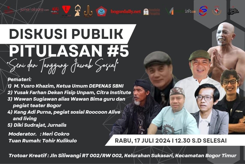 Diskusi Publik Pitulasan #5 Membincang Seni dan Tanggung Jawab Sosial