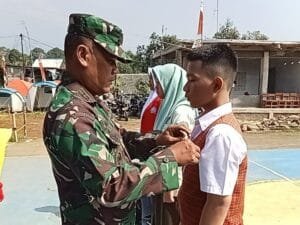Gandeng Koramil 0621/12 Cigombong, Yayasan Triwijaya Laksanakan Pendidikan Bela Negara