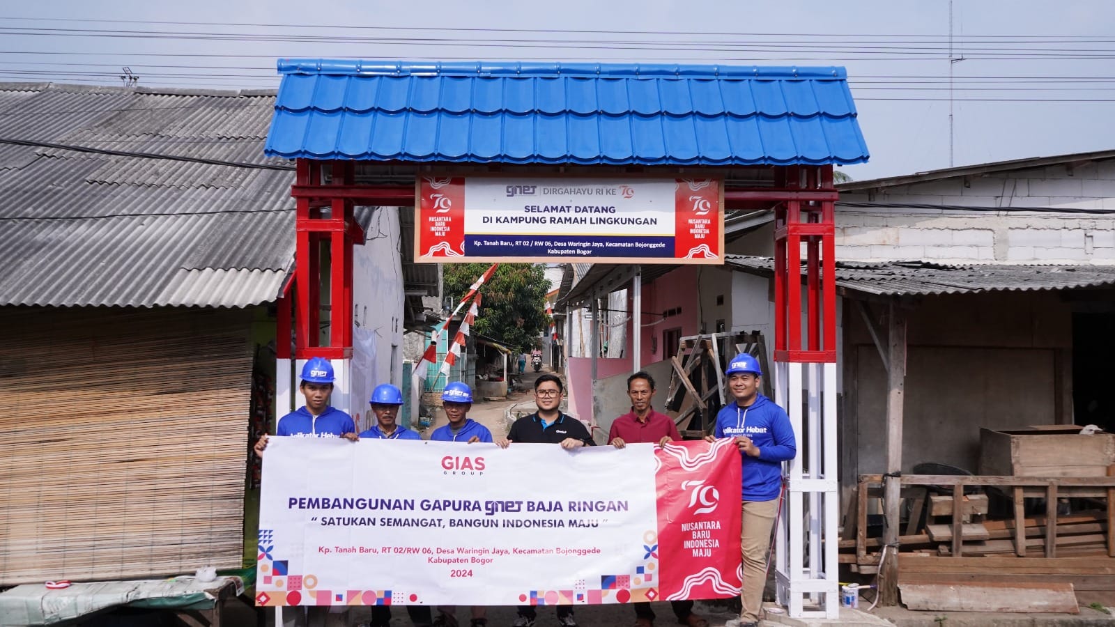 Sambut HUT ke-79 RI, GIAS Group Bangun Gapura di 8 Kota Strategis Seluruh Indonesia