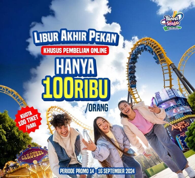 Healing Long Weekend di Jakarta, Hanya 100 Ribu Liburan di Trans Studio Cibubur!