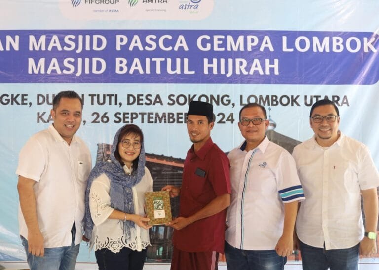 FIFGROUP dan Asuransi Astra Resmikan Masjid di Lombok Pasca Gempa