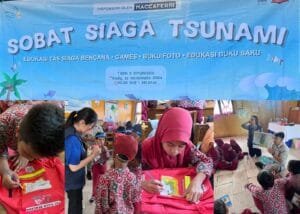 Komitmen Maccaferri terhadap lingkungan untuk meningkatkan kualitas hidup berkelanjutan diwujudkan dalam kegiatan CSR Sobat Siaga Tsunami: Kolaborasi dengan mahasiswa Universitas Multimedia Nusantara, Gugus Mitigasi Lebak Selatan, dan FPRB Situregen