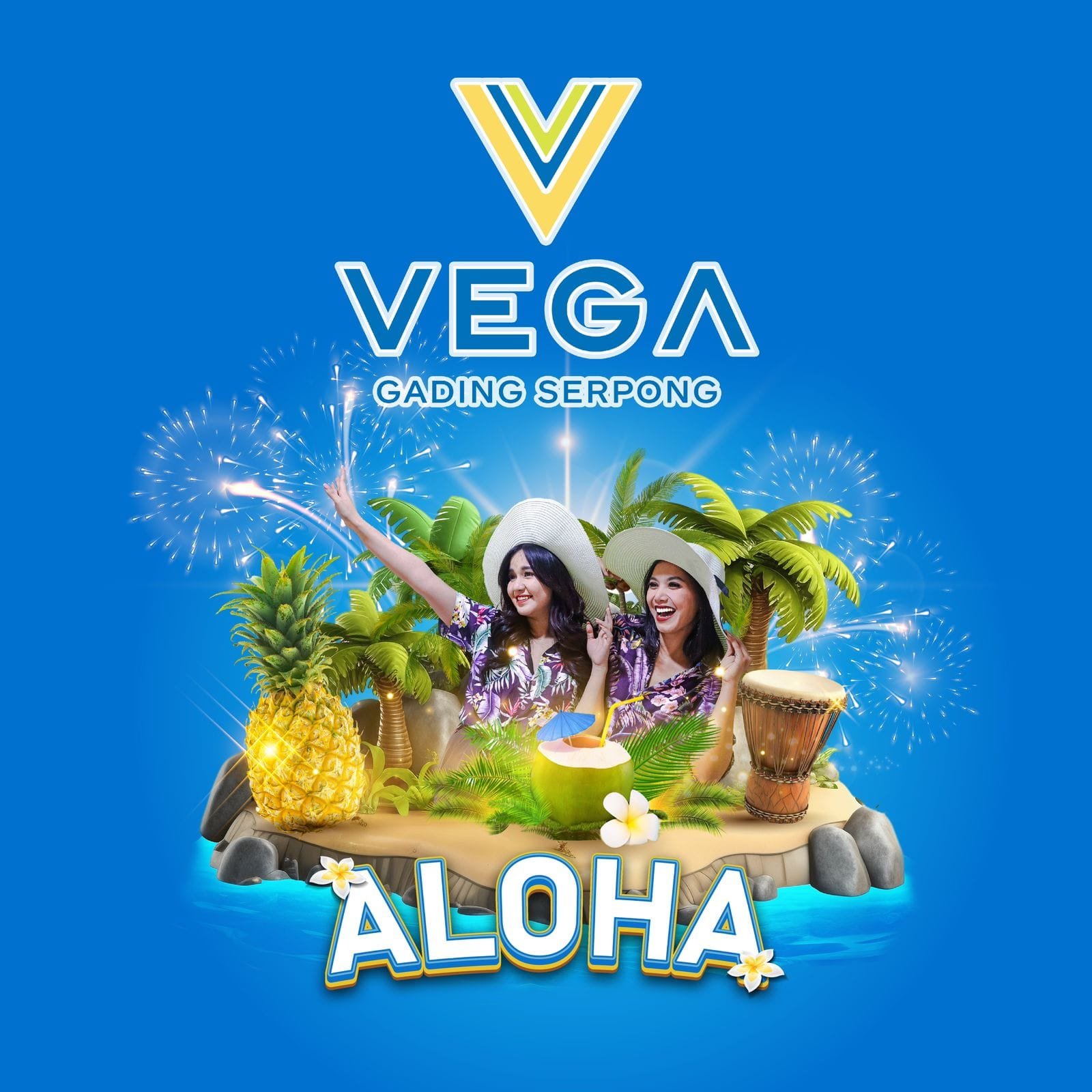 Rayaan Tahun Baru di Vega Hotel Gading Serpong Bertemakan "ALOHA"
