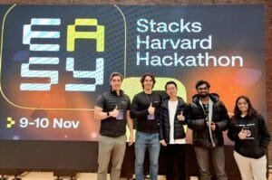 Selamat! Mahasiswa Prodi IT President University Sabet Juara Stacks Harvard Hackathon di Universitas Harvard AS