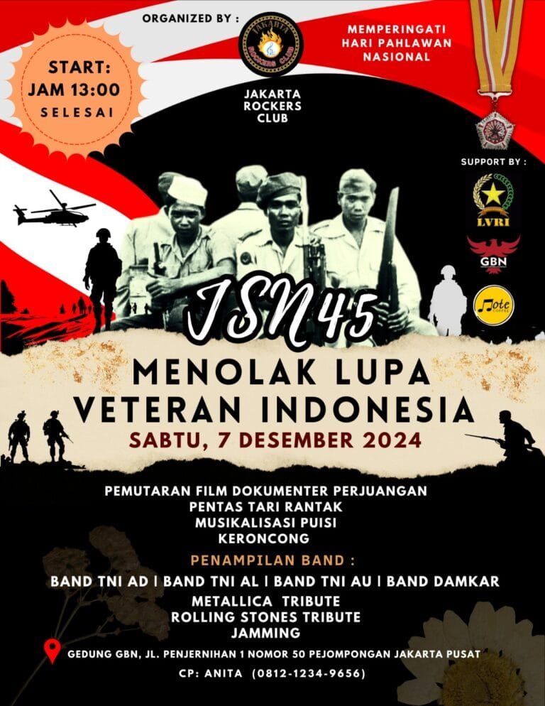 Jakarta Rockers Club Bersama GBN Gelar "JSN 45