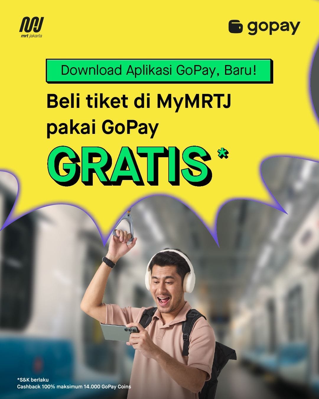MRT Jakarta Hadirkan Pembayaran Tiket Menggunakan GoPay di MRT Jakarta