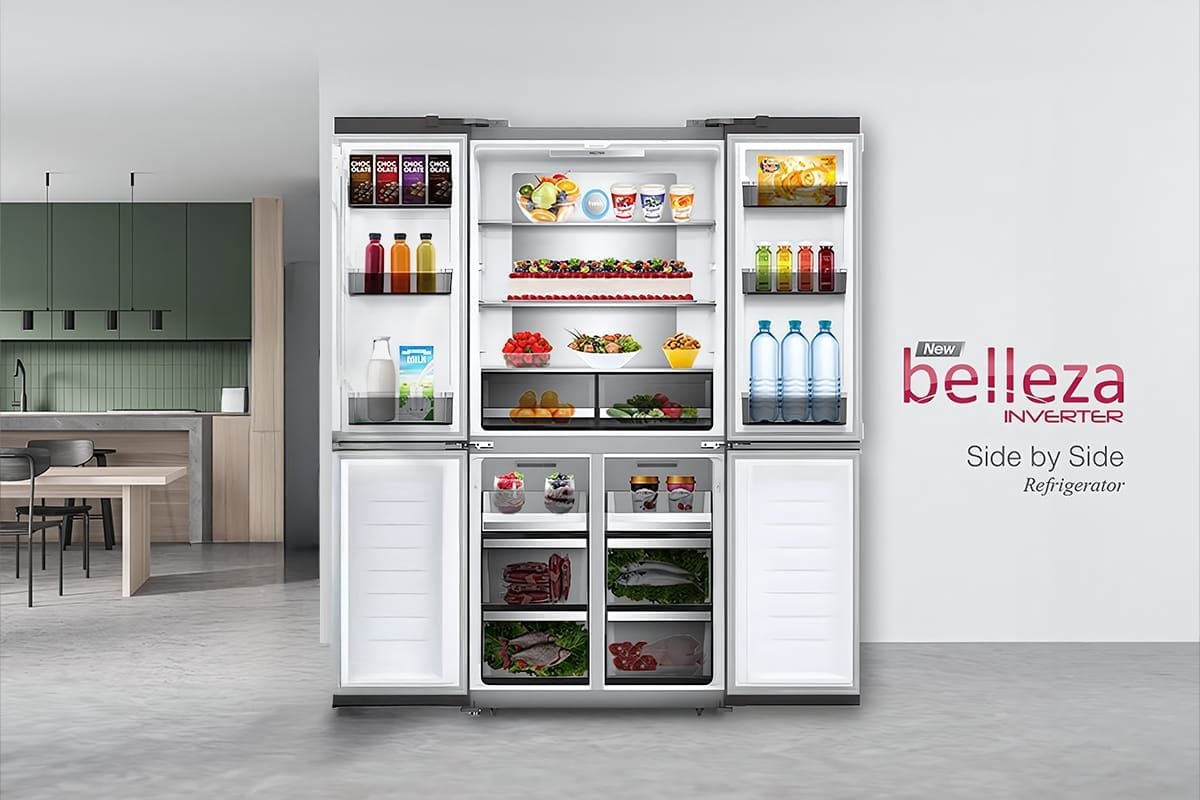 Dirancang Khusus Untuk Dukung Tren Gaya Hidup Modern, Kulkas Side by Side New Belleza 4 Pintu Dari POLYTRON Bantu Wujudkan Resolusi Tahun Baru!