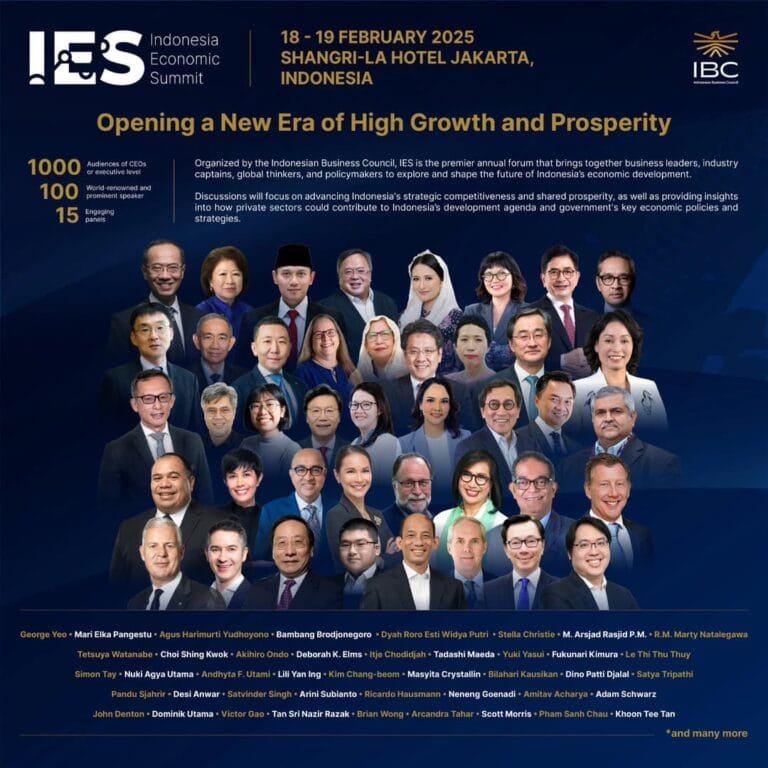 IBC Menyelenggarakan Indonesia Economic Summit (IES) 2025: Forum Ekonomi Internasional Memposisikan Indonesia Sebagai Pusat Pertumbuhan Global