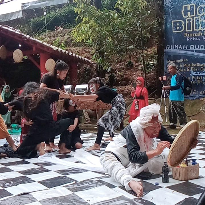 Diramaikan Aksi Teatrikal, Rumah Budaya HMA Gelar Halal Bi Halal Bersama Seniman dan Budayawan Bogor