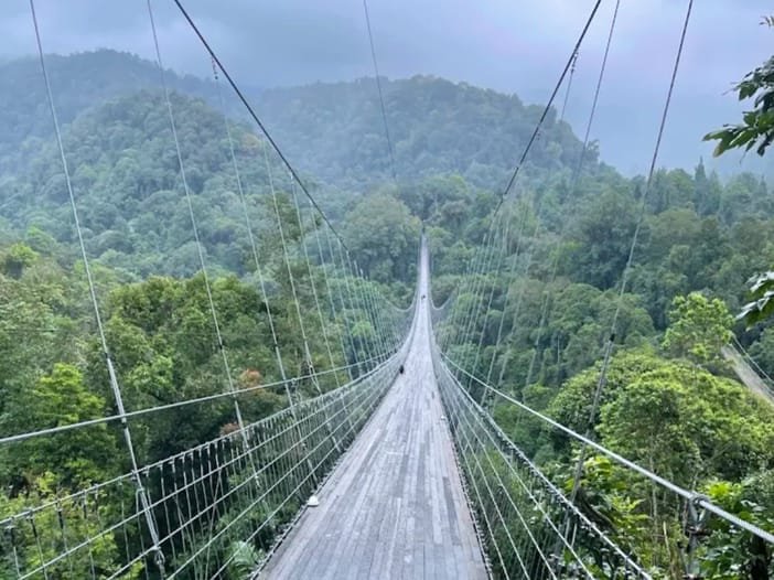 Lembah Purba Sukabumi, Surga Tersembunyi dengan Air Terjun Kembar dan Jembatan Gantung Terpanjang di Asia Tenggara