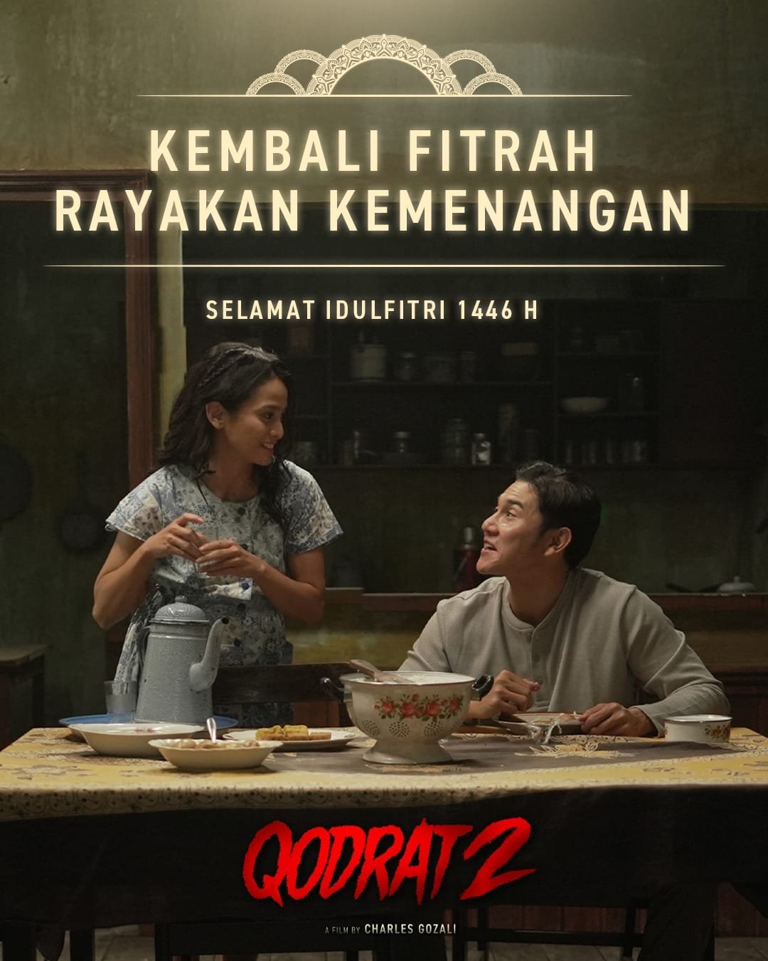 Qodrat 2 Resmi Tayang di Hari Lebaran, Ustadz Qodrat Bersama Azizah Siap Bertarung Melawan Iblis dan Raih Kemanangan!