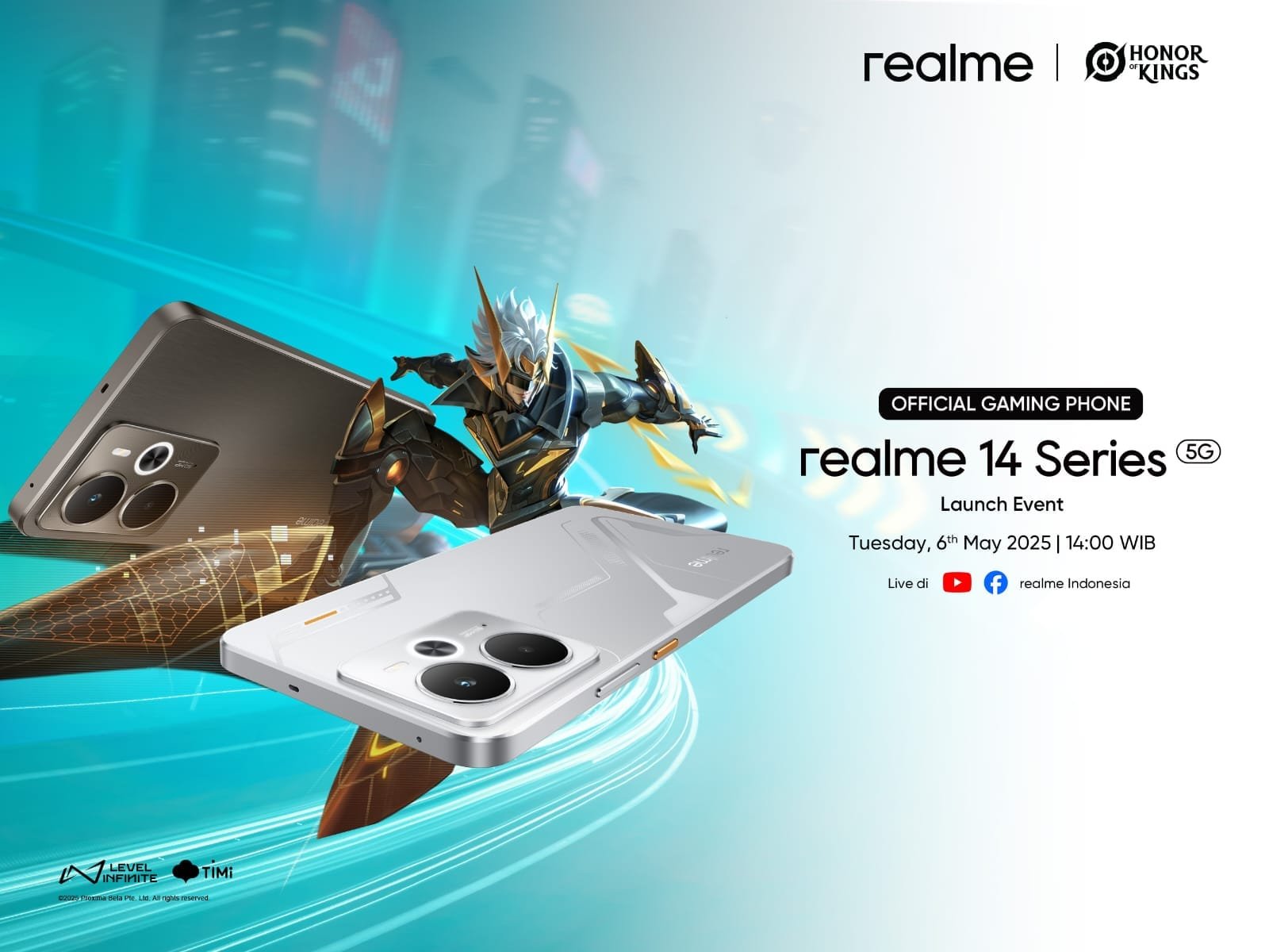realme 14 5G, Smartphone Pertama di Indonesia dengan Snapdragon® 6 Gen 4 Diluncurkan sebagai Performance Beyond Limits tanggal 6 Mei 2025 Mendatang