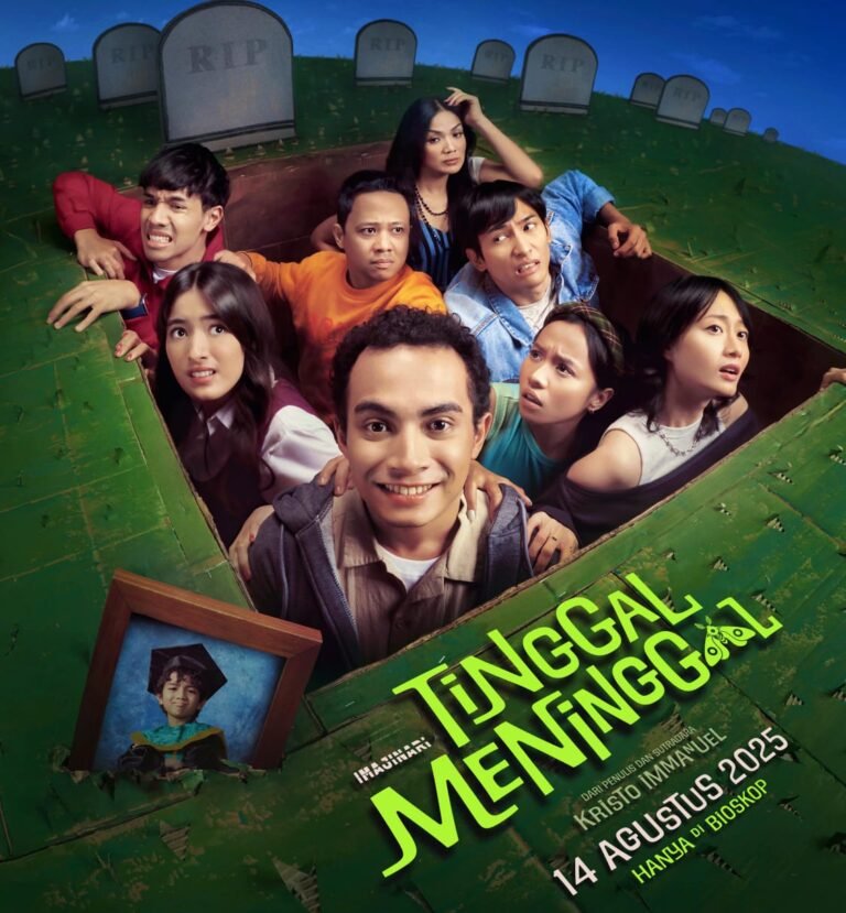 Tinggal Meninggal Resmi Tayang, Debut Sutradara Kristo Immanuel yang Absurd dan Mengharukan Poster Film Drama Komedi Terbaru Tinggal Meninggal Resmi di Rilis Imajinari