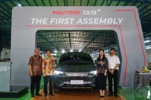Polytron Akselerasi Produksi Mobil Listrik Polytron G3+ dan G3 di Fasilitas PT Handal Indonesia Motor Purwakarta