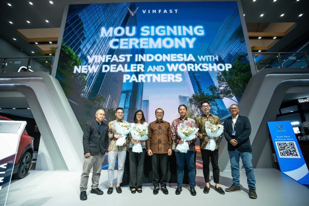 VinFast Teken MoU Strategis di GIIAS 2025, Total 181 Bengkel Resmi Siap Layani Kendaraan Listrik