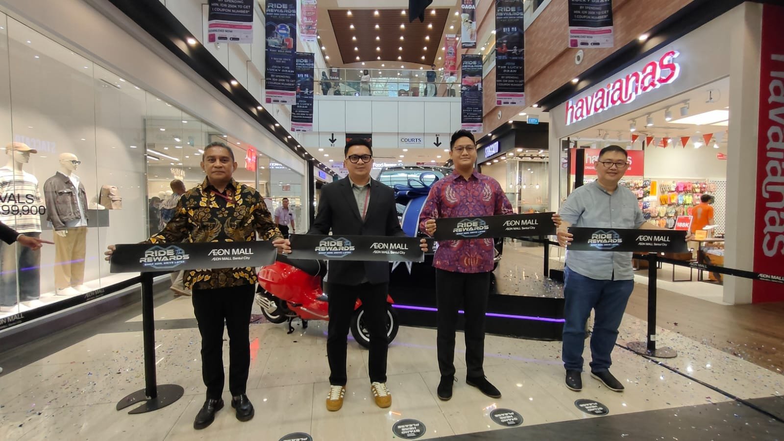 AEON MALL Sentul City Rayakan Ulang Tahun ke-5 dengan Shopping Program “RIDE THE REWARDS” Berhadiah Mobil Listrik BYD M6