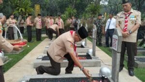 HUT ke-64, Kwarnas Pramuka Gelar Ziarah ke TMP Kalibata