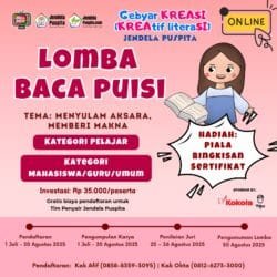 Lomba Baca Puisi Nasional 2025: Aksara Satukan Negeri