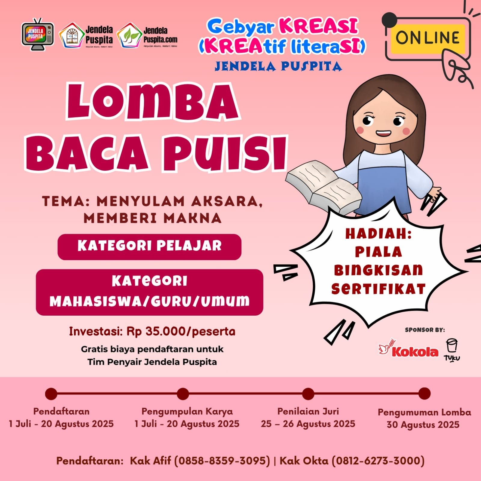 Lomba Baca Puisi Nasional 2025: Aksara Satukan Negeri