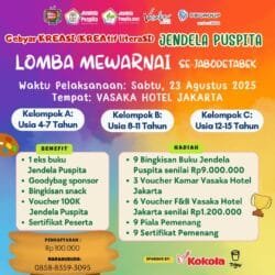 Lomba Mewarnai Anak Jakarta 2025 di Vasaka Hotel – Gebyar KREASI HUT RI ke-80