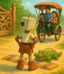 Sumsum, Becak Turbo, dan Buaya dalam Kepala Acilo