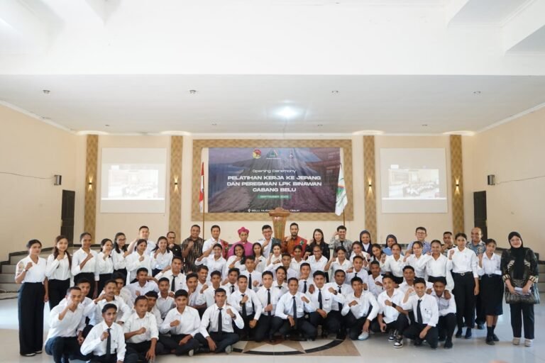 Gerakan Anti TPPO: Pemda Belu Gandeng Kejari, Keuskupan Atambua & Binawan Latih Anak Muda NTT ke Jepang