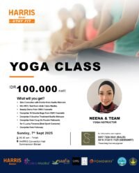 HARRIS Hotel Bekasi Gelar Yoga Class Bersama SenniArt EO, Hadirkan Sehat dan Cantik dalam Satu Acara Yoga Class