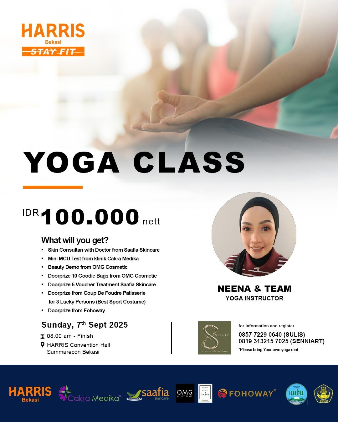 HARRIS Hotel Bekasi Gelar Yoga Class Bersama SenniArt EO, Hadirkan Sehat dan Cantik dalam Satu Acara Yoga Class