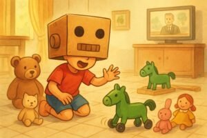 Kuda Hijau Undur-Undur vs Boneka Berbulu