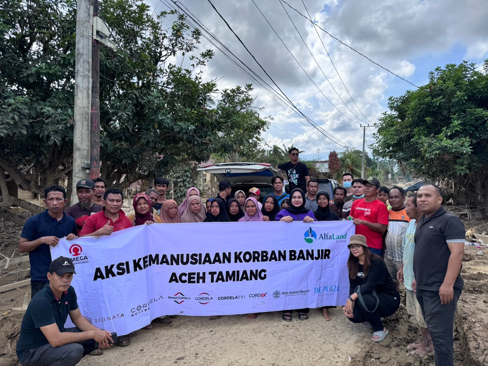 Alfaland Group dan Omega Hotel Management Salurkan Bantuan Kemanusiaan ke Aceh Tamiang