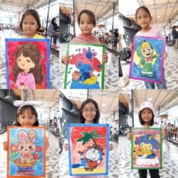 Melukis Asyik di Ruang Publik, Anak-anak Ramaikan Taman Topi Square Bogor