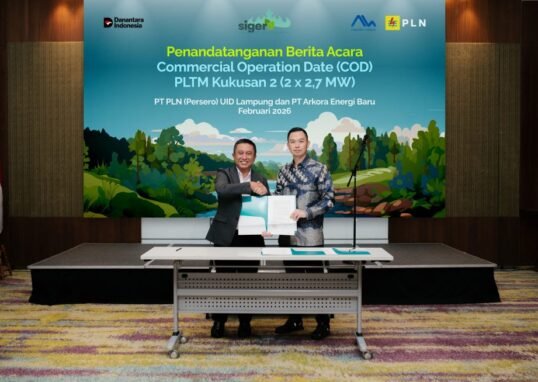 Arkora Hydro Resmikan PLTM Kukusan 2 di Lampung, Produksi 35 GWh per Tahun