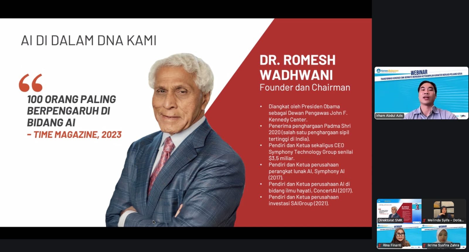 Kemendikdasmen dan Wadhwani Foundation Satukan 14.000+ SMK Nasional, Perkuat Kesiapan Kerja Lewat Program JobReady Berbasis AI